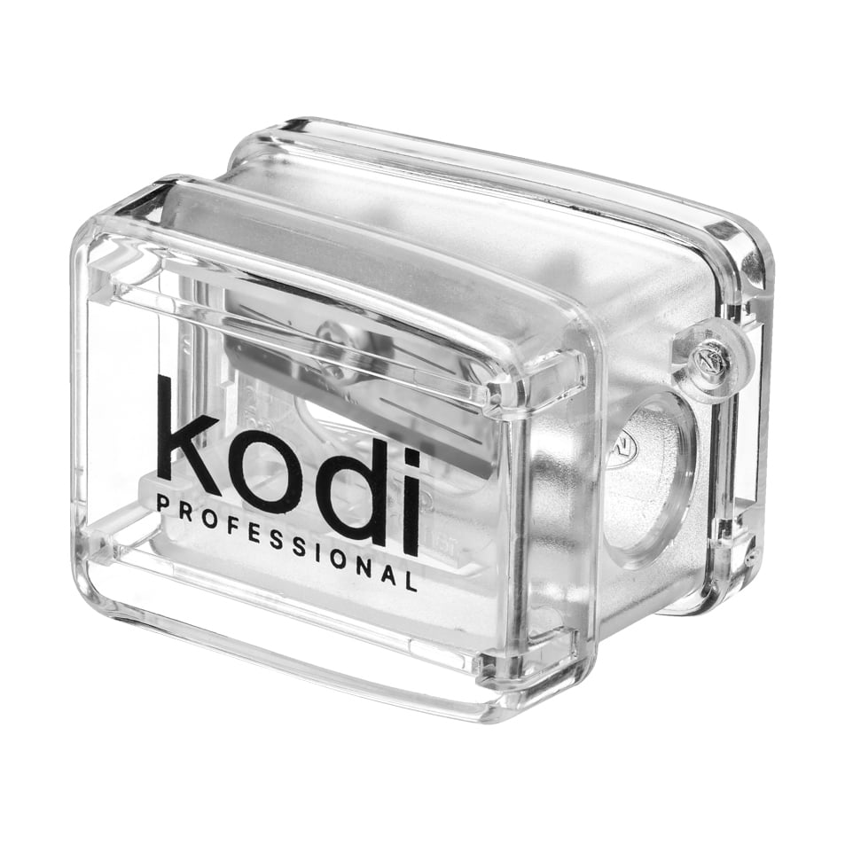 Стругачка для косметичних олівців Kodi Professional прозора, з одним лезом